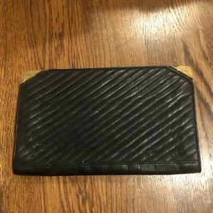 Black and Gold Clutch Bag